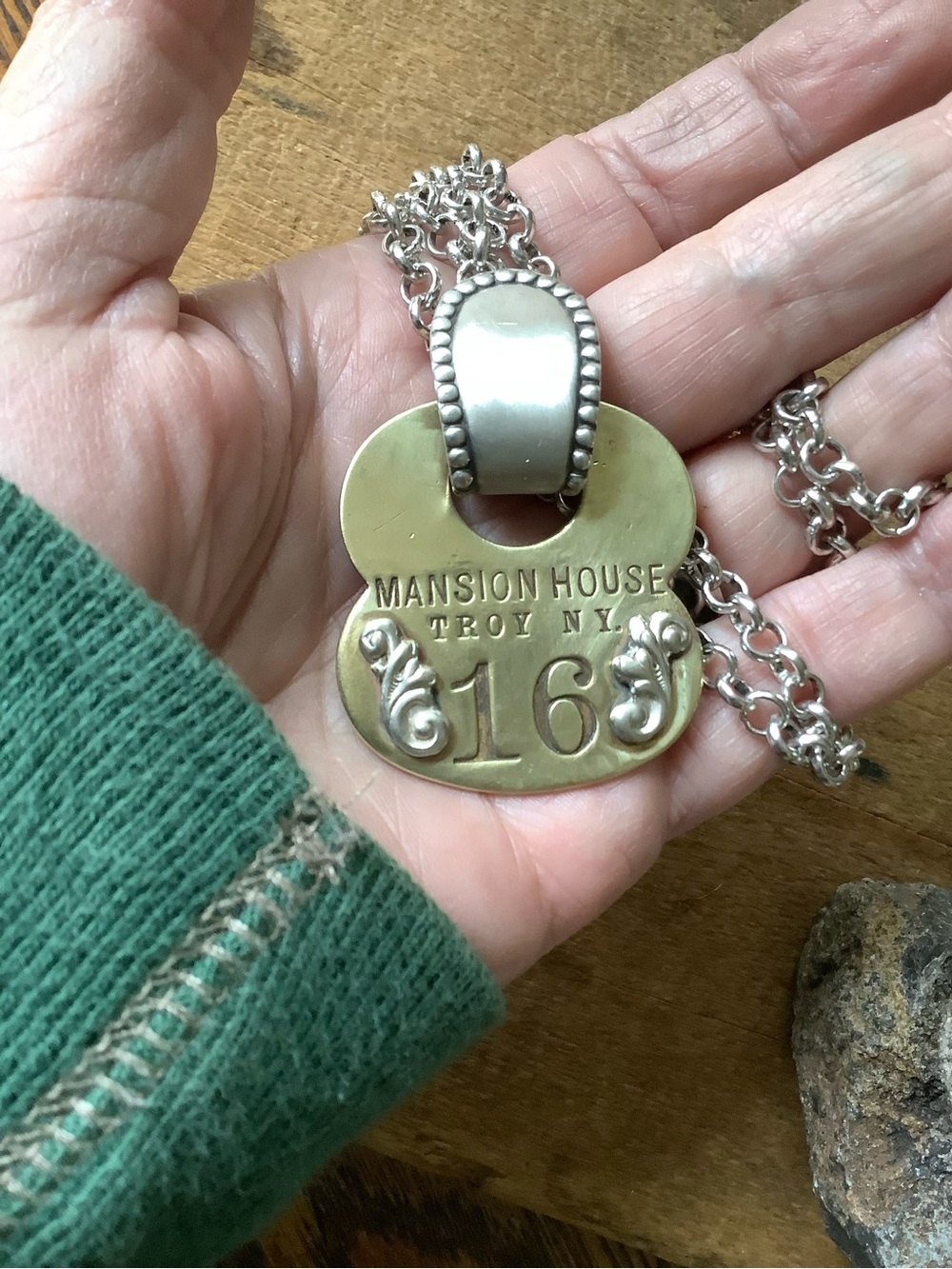 Historic brass necklace